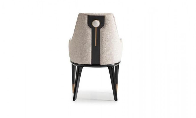 Luxe eetgroep eetkamer eettafel eethoek stoelen Beige hout set 7-delig