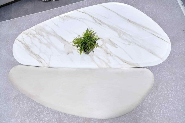 Bankstel Grote bank Gestoffeerde bank Stoffen bank Roze Driezitsbank Set 4-delig