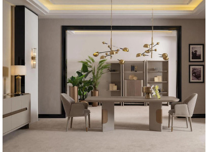 Eetgroep Eetkamer Set Eethoek Eettafel Stoelen Set 7-delig Beige