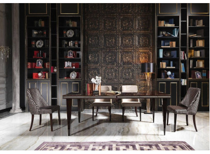 Eethoek Eetkamer Eetgroep Luxe Eettafel Stoelen Zwart Hout 7-delig