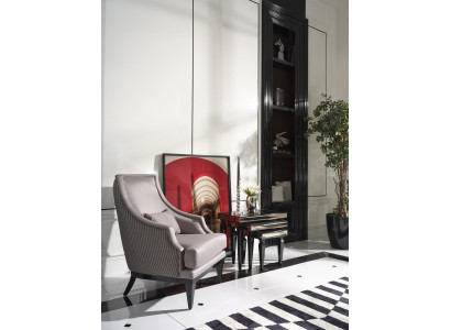 Complete fauteuil woonkamer bijzettafels set 4-delige fauteuil grijs