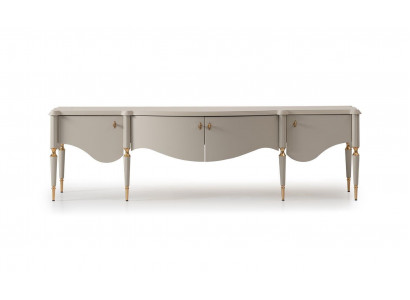 Sideboard TV-laagbord TV-standaard Beige hout Woonkamer Tafel Kast