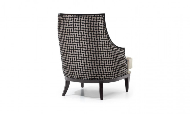 Fauteuil Oorfauteuil Eenzitter Zitter Stof Grijs Woonkamer Klassiek