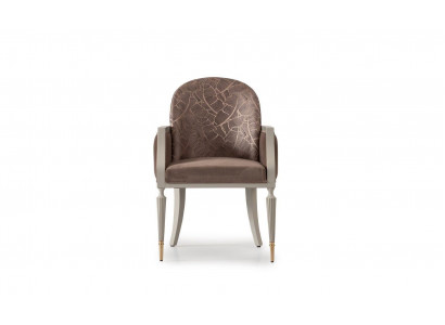 Fauteuil Oorfauteuil Ontwerp Cocktails fauteuil Zitter Beige Stof Bekleding