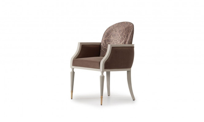 Fauteuil Oorfauteuil Ontwerp Cocktails fauteuil Zitter Beige Stof Bekleding
