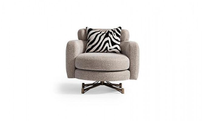 Fauteuil Oorfauteuil Cocktailsalons Clubsfauteuil Grijs Stof Bekleding Zitter