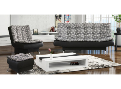 Ontspannende kruk Designbank Loungebank Bankstel 3+1 zits bankstel Nieuw