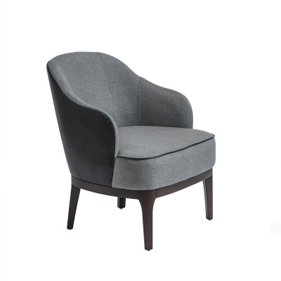 Woonkamer meubels fauteuil grijs inrichting luxe gestoffeerde meubels nieuw zitje