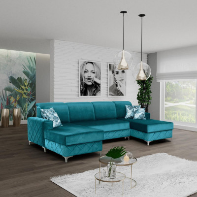 Moderne Relax Lederen Luxe Meubels Woonlandschap Bank Bank Hoekbank U-vormige Bekleding