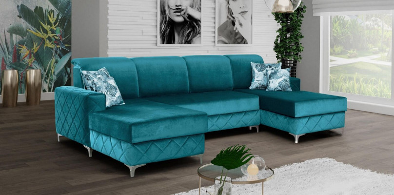 Moderne Relax Lederen Luxe Meubels Woonlandschap Bank Bank Hoekbank U-vormige Bekleding