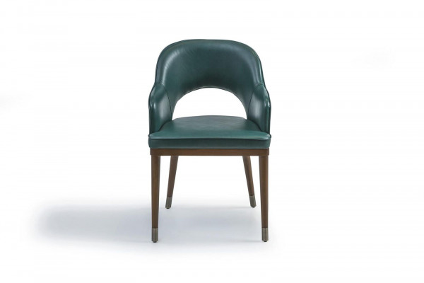 Luxe stoel met armleuningen, ontwerper eetkamer, nieuw, modern meubilair, gestoffeerde zitting
