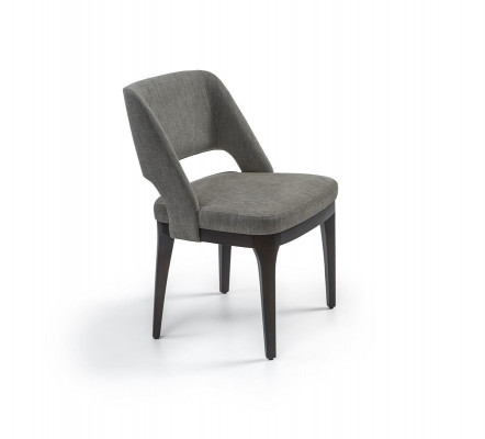 Grijze stoel Luxe designmeubels Eetkamer Gestoffeerde zitting Modern inrichting
