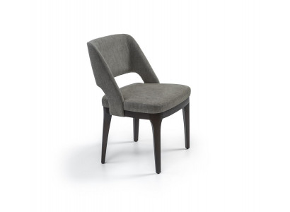 Grijze stoel Luxe designmeubels Eetkamer Gestoffeerde zitting Modern inrichting