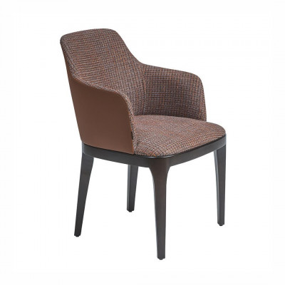 Ontwerp loungestoel met armleuningen eetkamer gestoffeerde stoelen Nieuw