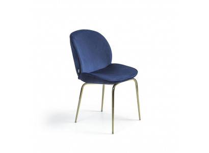 Blauwe eetkamer design stoel inrichting luxe stoelen nieuwe meubels.