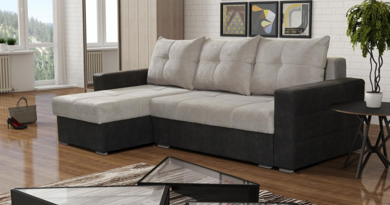 Luxe hoekbank L-vormig Elegant Modern Bankstellen Italiaanse meubels Stof Beige Nieuw