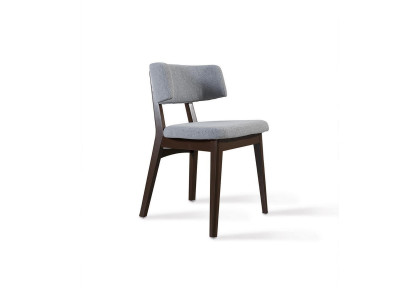 Moderne houten stoel grijs eetkamerstoel ontwerp Nieuw ontwerper inrichting