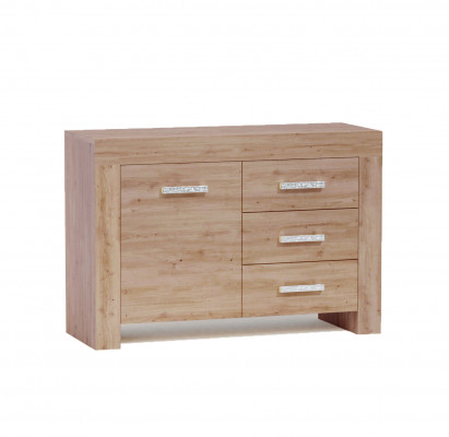 Woonkamer wandmeubel set groep garnituur vitrine dressoir 4-delig houten meubelrek.