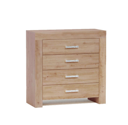 Woonkamer wandmeubel set groep garnituur vitrine dressoir 4-delig houten meubelrek.