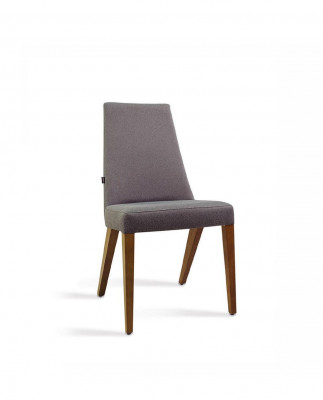 Grijze stoel luxe inrichting moderne eetkamer houten stoel ontwerp nieuw