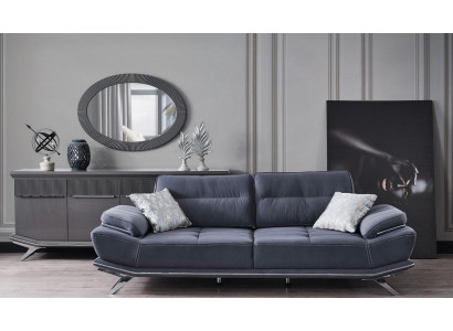 Modern blauwe kleur 3-zitsbank Comfort en stijl in één ensemble nieuw
