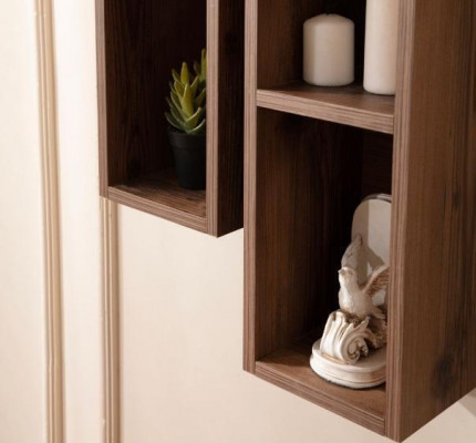 Woonkamer wandmeubel Ontwerper RTV-Lowboard TV-rek Hangende planken 3-delige set