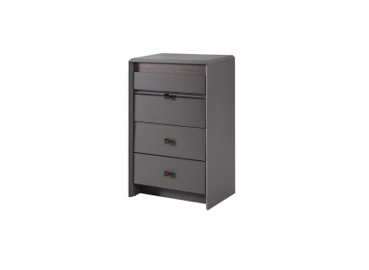 Exclusieve grijze commode Luxe 4 laden Slaapkamer Houten meubels