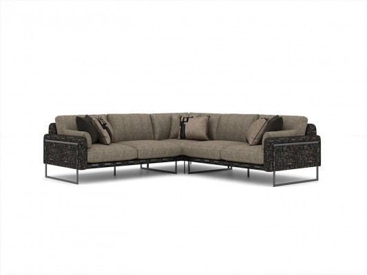 Luxe design hoekbank L-vorm bank woonkamer hoekset inrichting