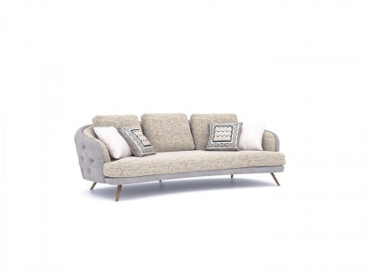 Luxe designer driezitsbank Chesterfield gestoffeerd meubilair Nieuwe inrichting.