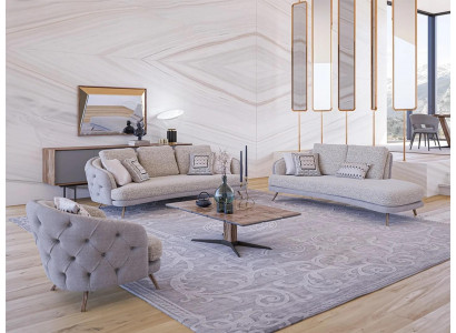 Ontwerp Moderne bankstel bankstel set Complete woonkamer salontafel