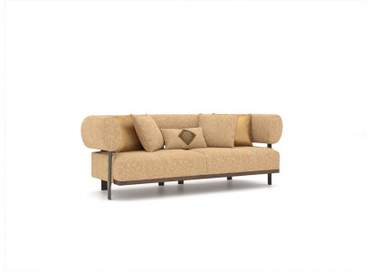 Ontwerp Beige Bank Tweezitsbank Luxe Meubels Textiel Inrichting Zitmeubelen