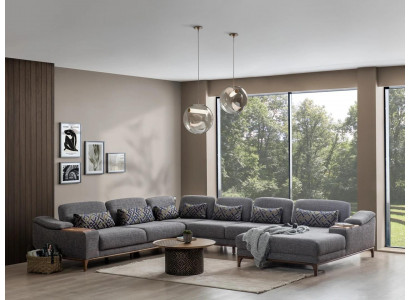 Luxe bank U-vorm Modern woonkamer hoekbank gestoffeerd Nieuwe bank Bank