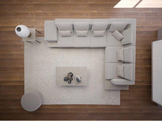 Zitbank Grijs Bank L-vorm Design Hoekbank Nieuwe Woonkamer Salontafel