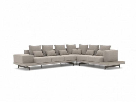 Zitbank Grijs Bank L-vorm Design Hoekbank Nieuwe Woonkamer Salontafel