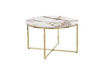 Salontafel moderne woonkamer meubels minimalistische metalen tafelblad Beige Nieuw