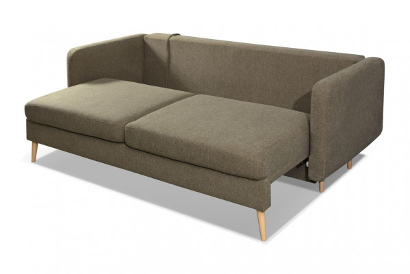 Slaapbank Luxe Designer Bank 3-zits Meubels Bekleding Textiel Blauwe Bank Hoek