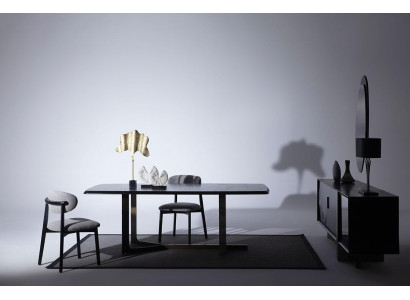 Eetkamer 7-delig set Eettafel Dressoir Spiegel 4x stoelen Modern design