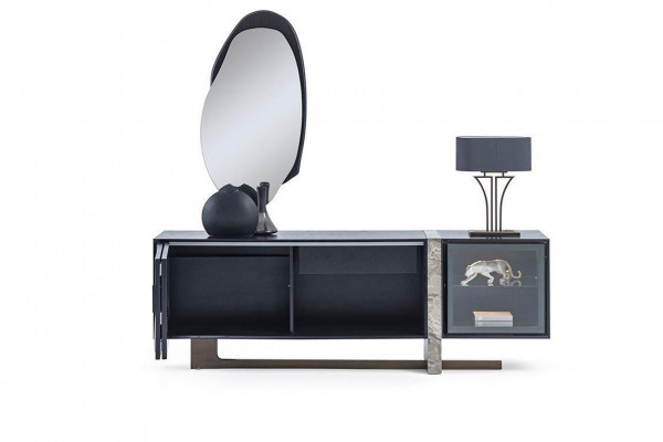 Sideboard Buffet Spiegel Eetkamer Woonkamer Modern Design 2-delig set