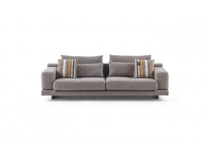 3-zits modern stijl designer woonkamer stoffen bank met kussens en rugkussens