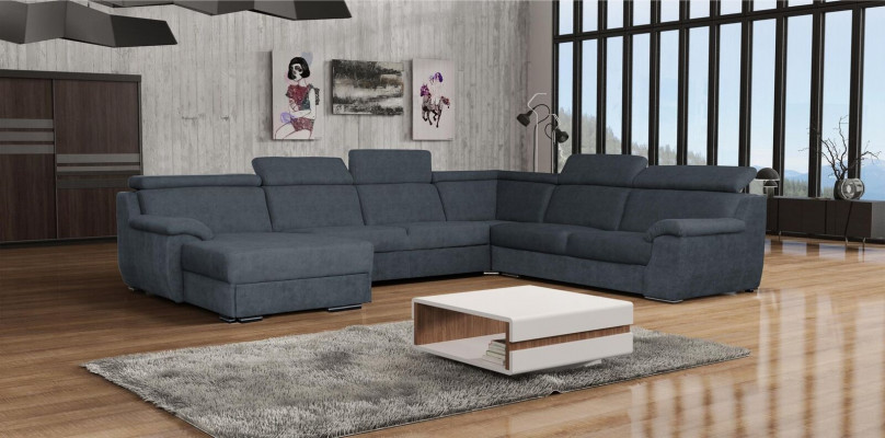 Hoekbank U-vorm Beklede Banken Relax Bank Textiel Zitmeubelen Woonkamer Luxe