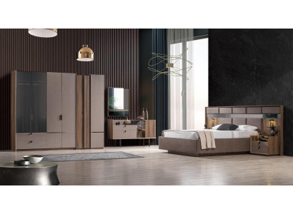 Exclusieve slaapkamer set Bed 2 nachtkastjes Kaptafel Kast nieuw