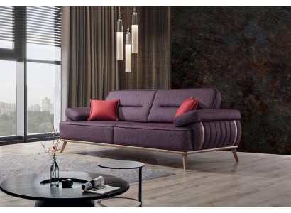Luxe 3-zitsbank in lila kleur Modern meubilair in woonkamer Noviteit