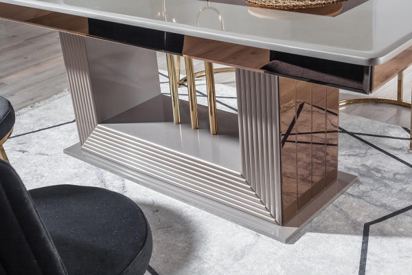 Moderne eettafel eetkamer meubels houten eettafels tafel stijl design.