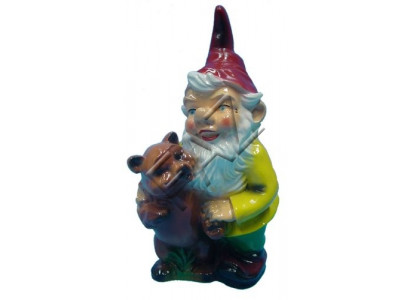Ontwerp dwerg met teddyberen figuur tuin standbeeld sculptuur figuren sculpturen Nieuw