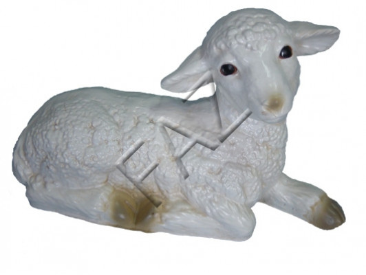 Ontwerp liggend schaap tuinbeeld standbeeld sculptuur figuren sculpturen decoratie nieuw