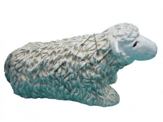Ontwerp liggend schaap figuur tuin standbeeld sculptuur figuren beeldjes decoratie nieuw