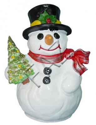 Ontwerp sneeuwpop figuur sculptuur figuren stenen figuur beton decoratie decoratie nieuw