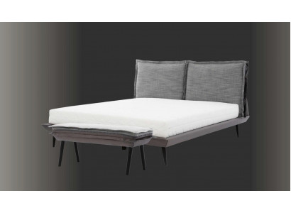 Bed Grijs Mooi Ontwerp Modern Luxe Bedden Slaapkamer Elegant Meubilair