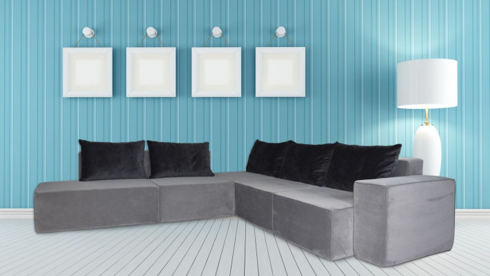 Designer Bank Hoekbank Stoffen Bank Systeem Bank Textiel Fluweel Hoekbank Bank SL Bank 2