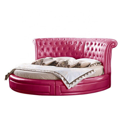 Rond Klassiek Bed Chesterfield Bedden Gestoffeerde Ronde Bedden Leer